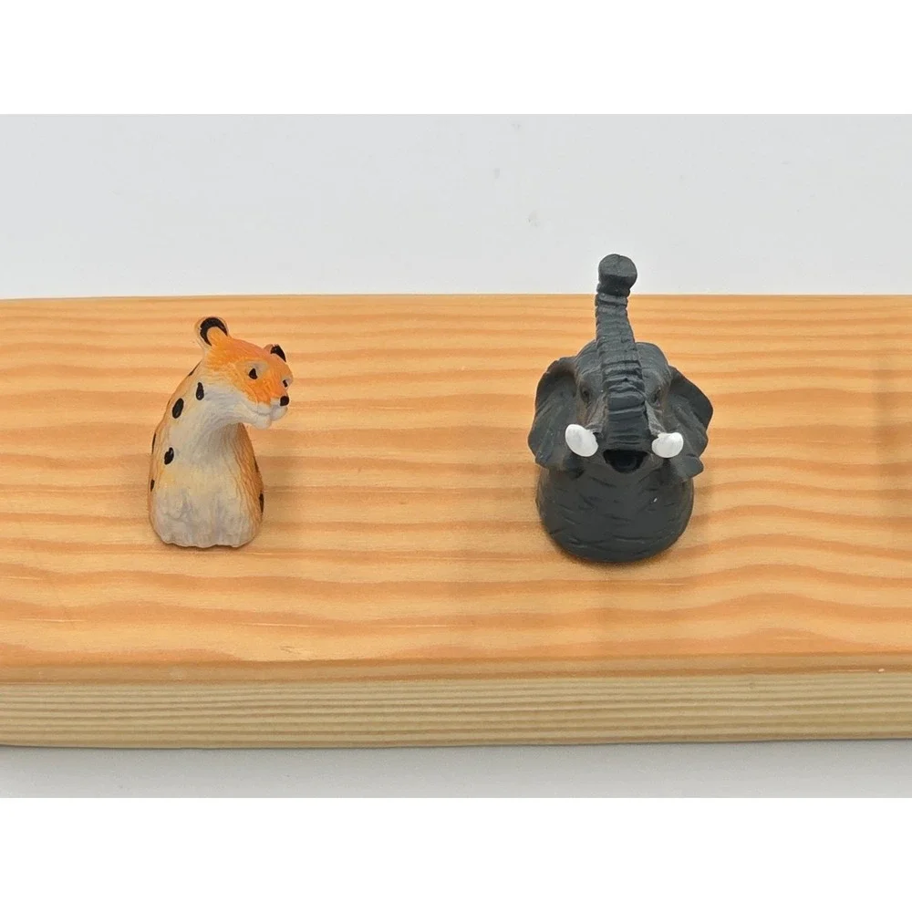 Rare Kikkerland Pack Rack Animal Jewelry Organizer Steph Mantis Safari Wall Hook